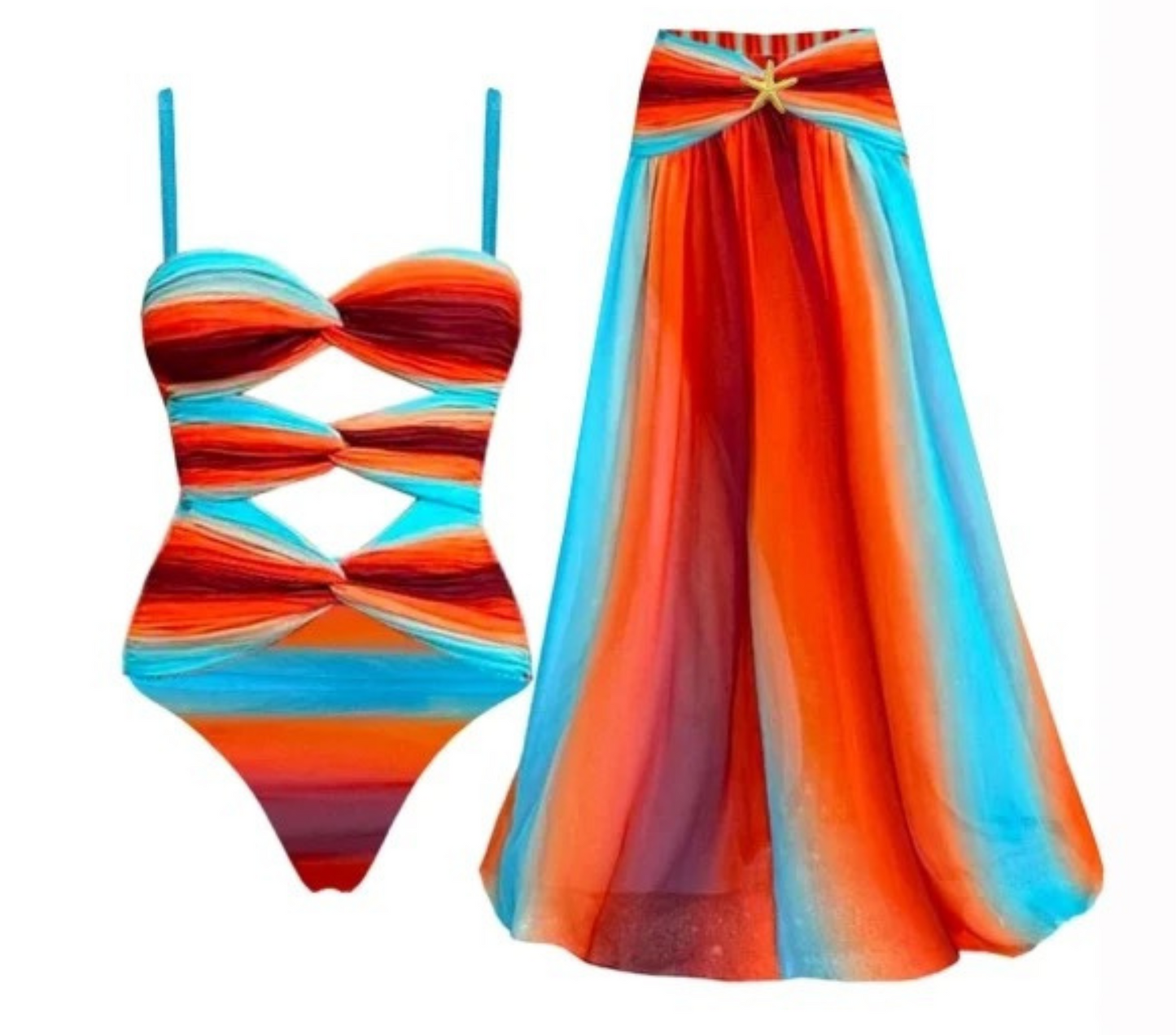 Noel One-piece and Skirt Set