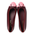 Pink & Burgundy Ballet Flats