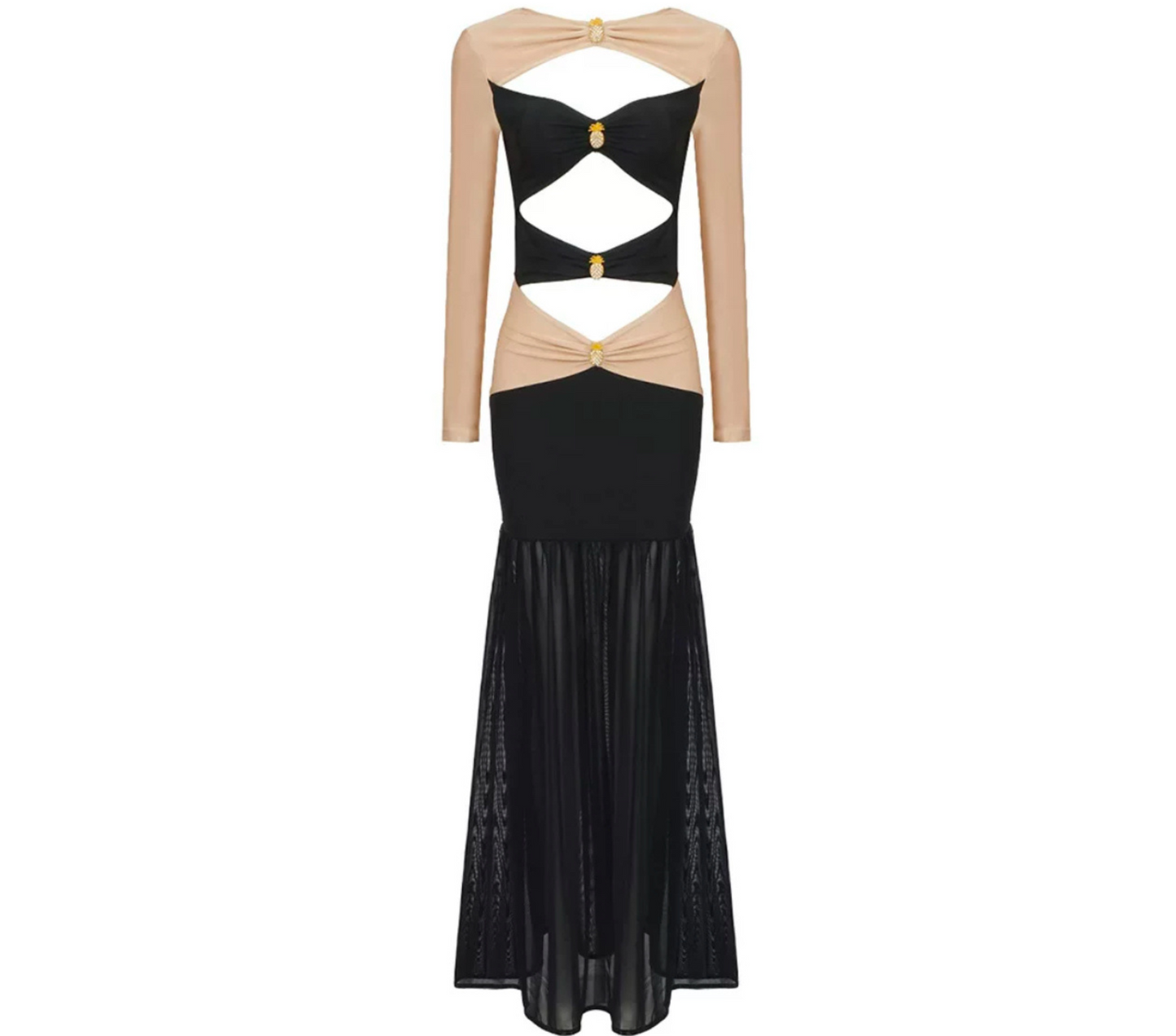 Haselnussbraunes Kleid