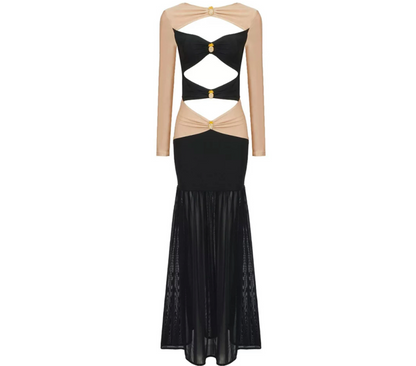 Haselnussbraunes Kleid