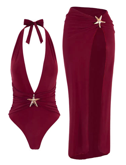 Georgie One-Piece and Skirt Set