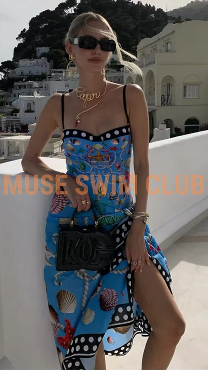 Donna One-Piece and Sarong Set