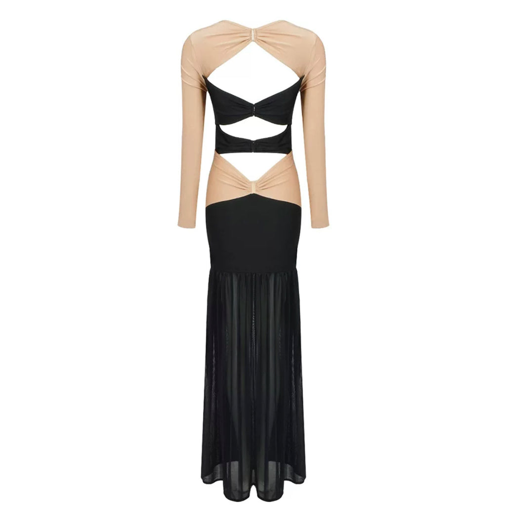 Haselnussbraunes Kleid
