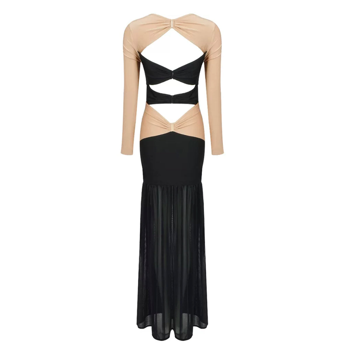 Haselnussbraunes Kleid