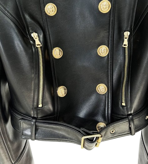Sia Leather Motorcycle Jacket