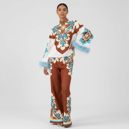 Sunni Blouse and Pants Set