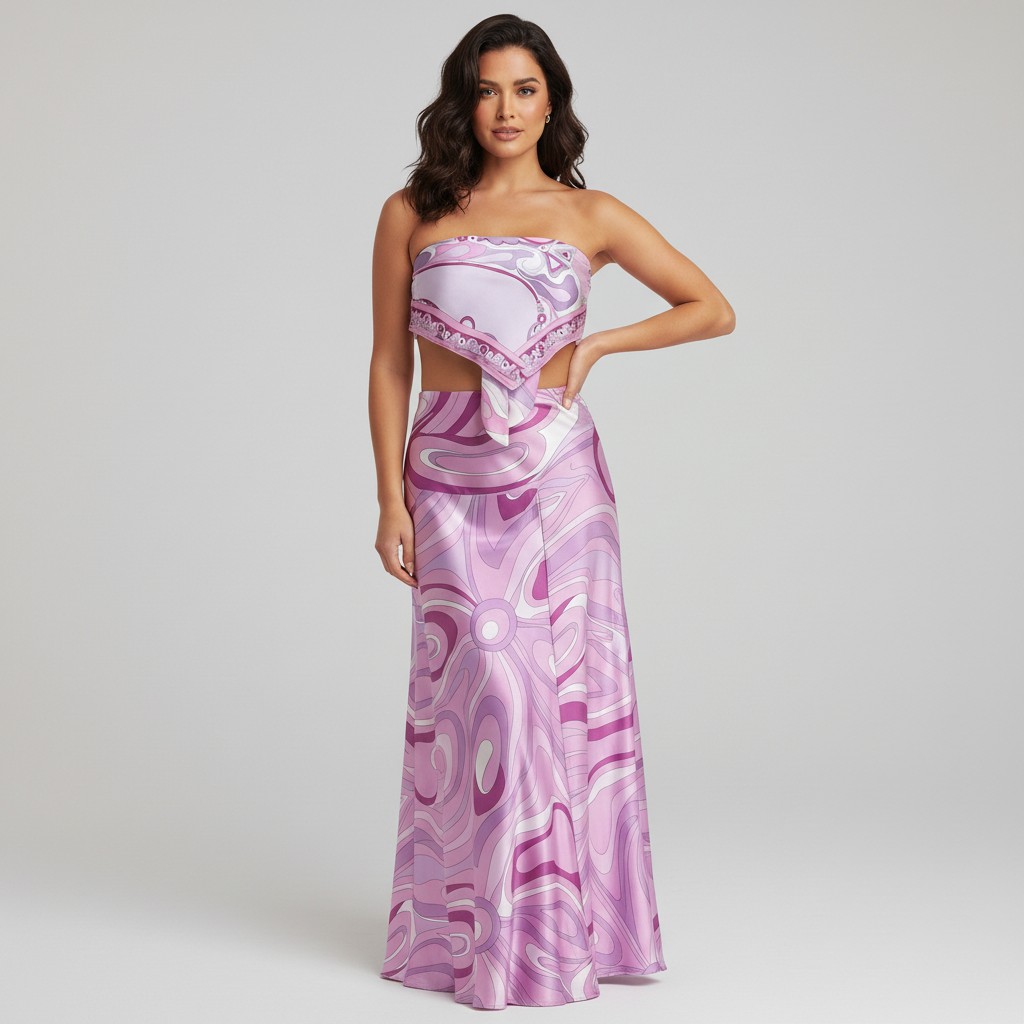 Marie Top and Skirt Set